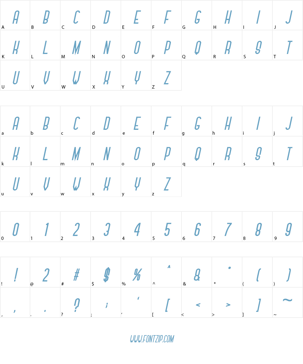Never Forget Font Character